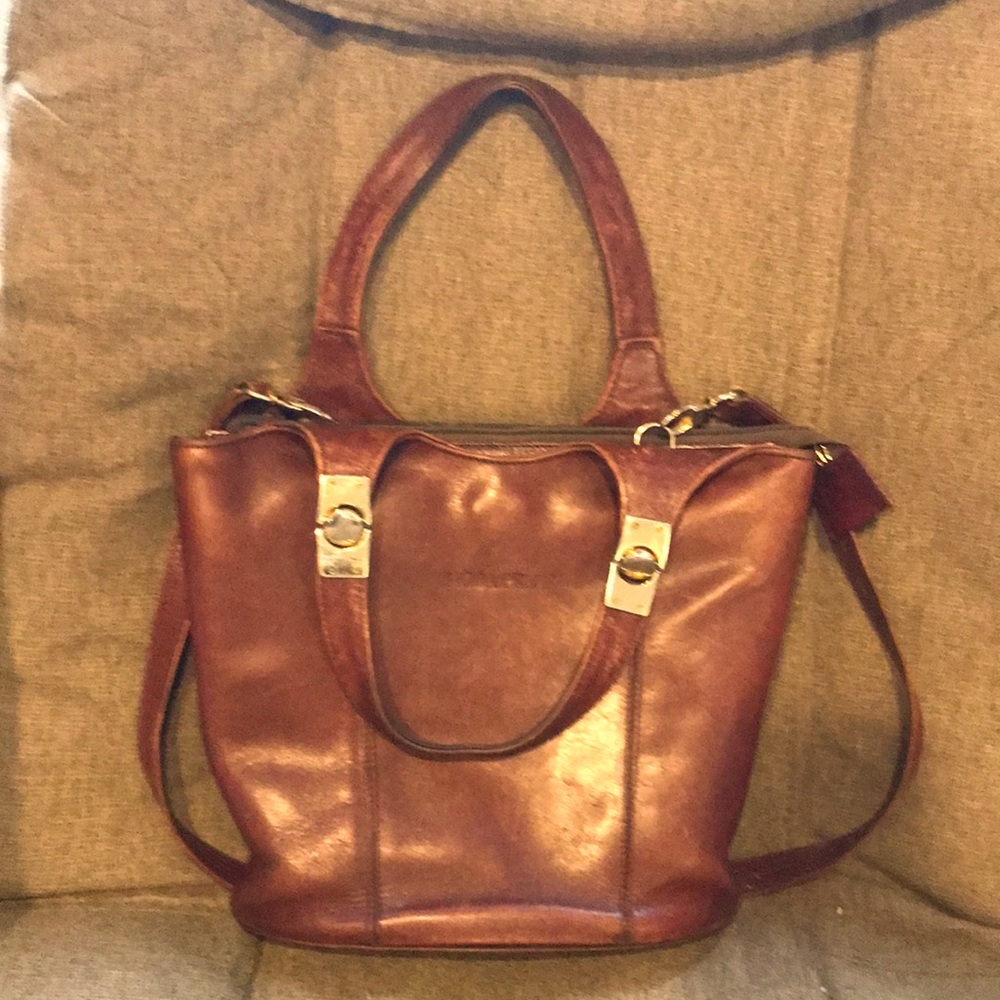 Leather Moda Pelle hand bag
